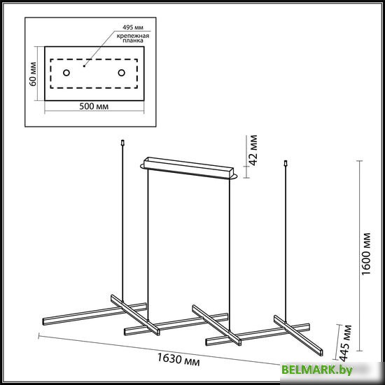 Подвесная люстра Odeon Light Rudy 3890/85L - фото2