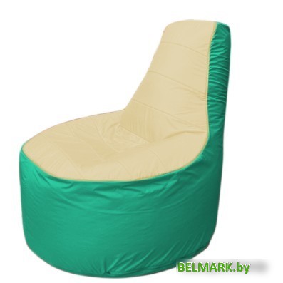 Кресло-мешок Flagman Трон Т1.1-2012 (бежевый/бирюзовый) - фото