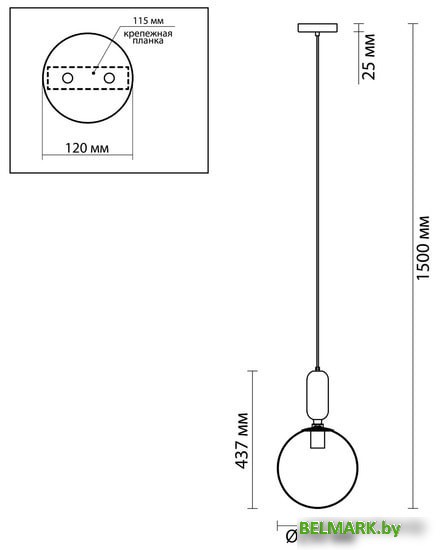 Подвесная люстра Odeon Light Okia 4671/1 - фото2