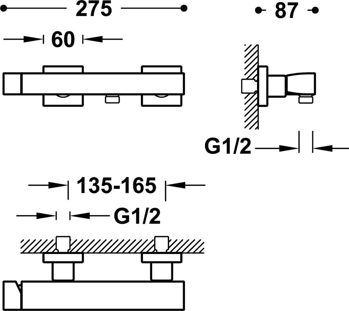 Смеситель с лейкой для биде Tres Slim 20216701Nm - фото2