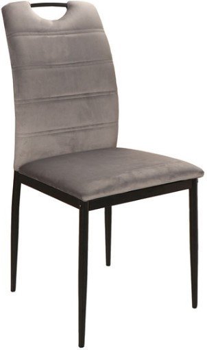 Стул Signal Rip Velvet (bluvel 14 серый/черный) - фото