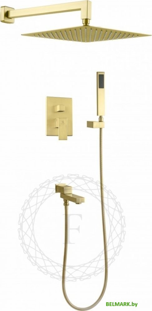 Душевая система Filarete Fing FL1040 (матовое золото) - фото