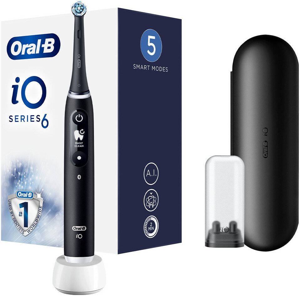 Электрическая зубная щетка Oral-B iO 6 (black lava) - фото