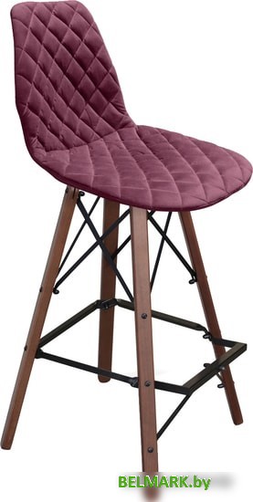 Стул Sheffilton SHT-ST29-C12/S80 (ежевичное вино/темный орех/черный муар) - фото