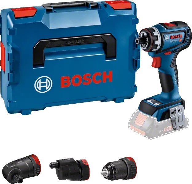 Дрель-шуруповерт Bosch GSR 18V-90 FC Professional 06019K6203 (без АКБ, набор сменных патронов, кейс) - фото