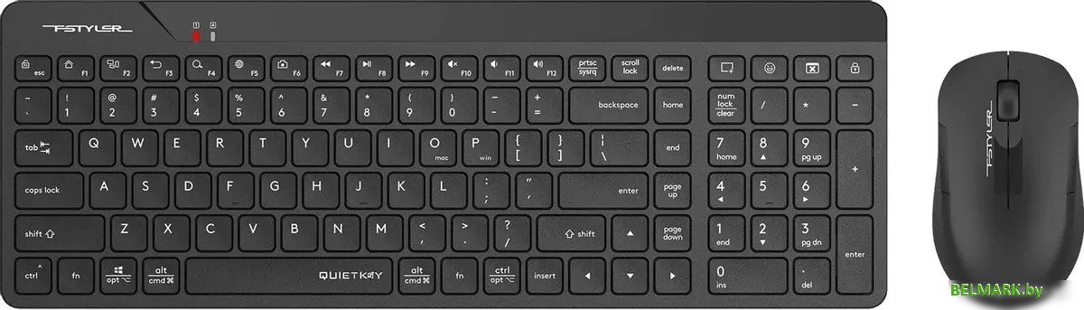 Офисный набор A4Tech Fstyler FG2300 Air2 (черный) - фото