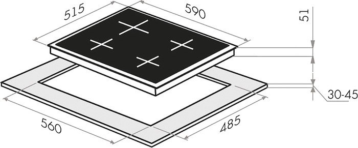 Варочная панель MAUNFELD EGHG.64.43CW/G - фото2