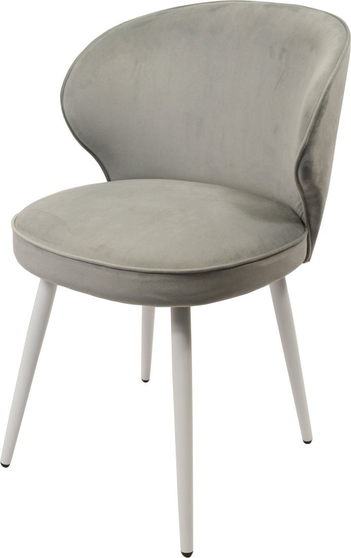 Мирабелла Осло Велюр (серый/белый) - фото