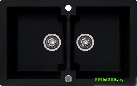 Кухонная мойка Kernau KGS A 80 2B Deep Black - фото