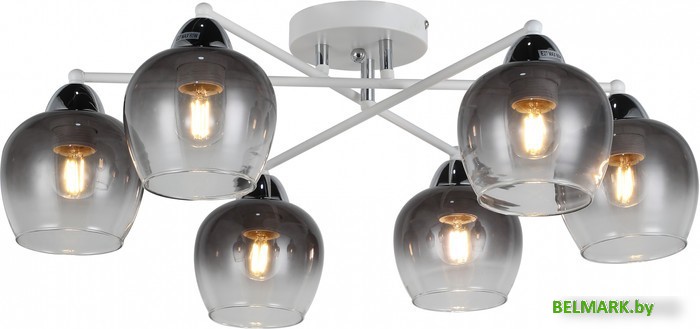 Припотолочная люстра Mirastyle MD-8124/6 WH+CR - фото