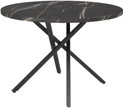 Журнальный столик Дабер 004 СЖ4.0.2.12 (черный/мрамор черный) - фото