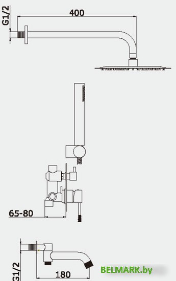 Душевая система Vieir V403564-C - фото2