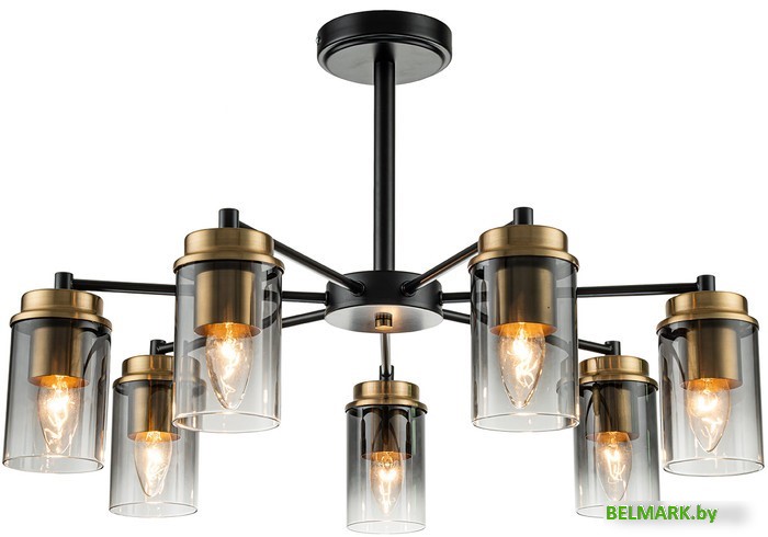 Люстра средней высоты Escada 2118/7P (Black/Brass) - фото