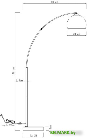 Торшер Moderli Arco V10993-F - фото2