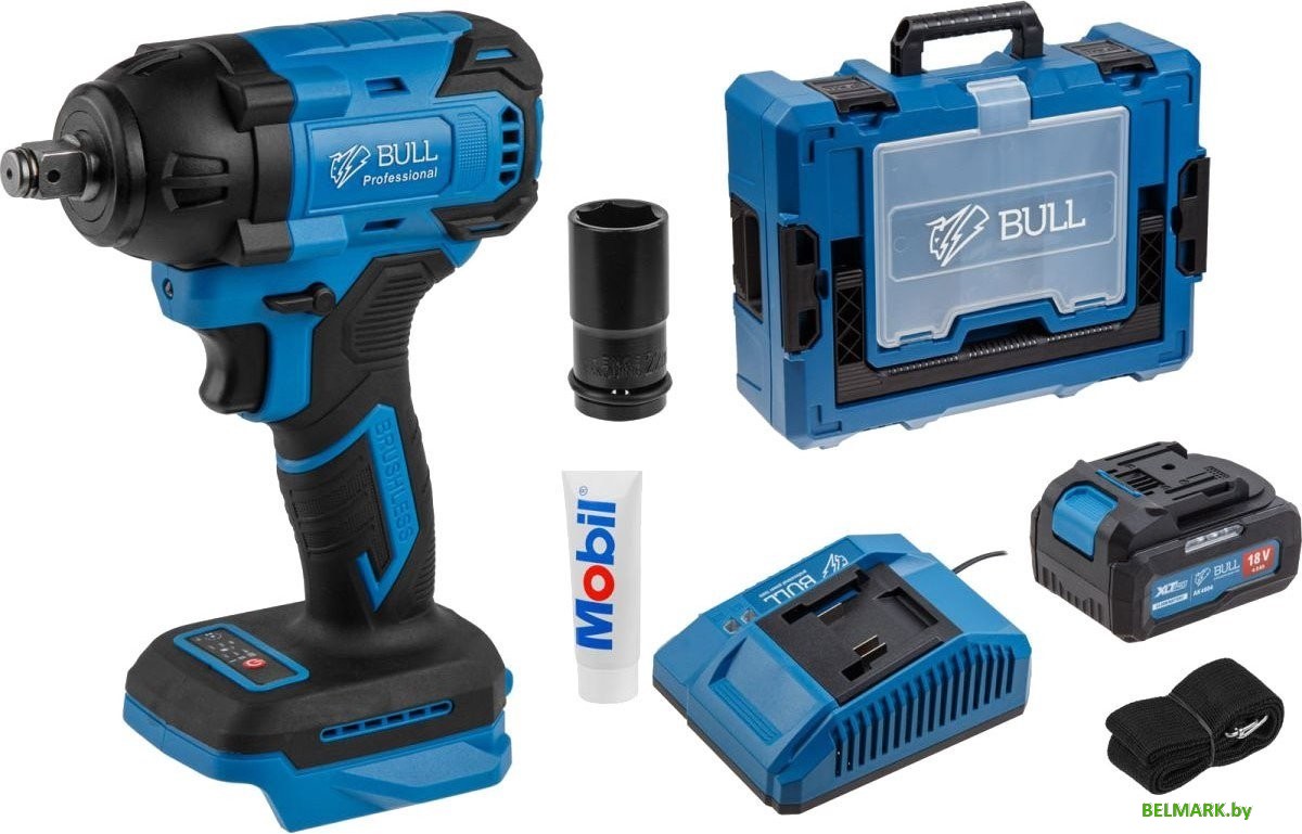 Гайковерт Bull SC 1804 Xcase XLTpro (с 1-им АКБ, кейс) - фото