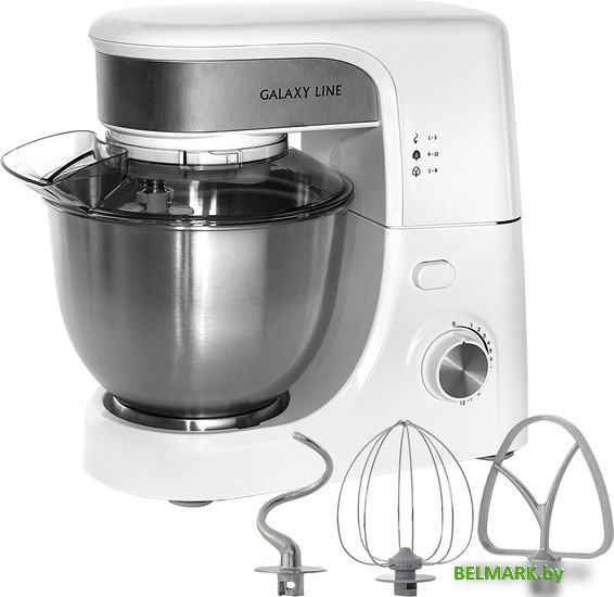 Планетарный миксер Galaxy GL2231 (белый) - фото