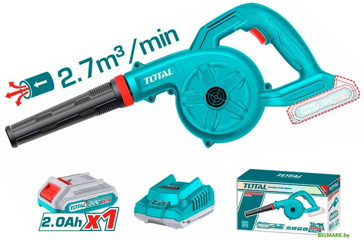 Ручная воздуходувка Total TABLI200281 (с 1-им АКБ) - фото
