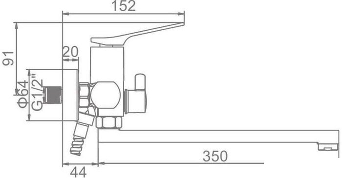 Смеситель Ledeme L2275B - фото2