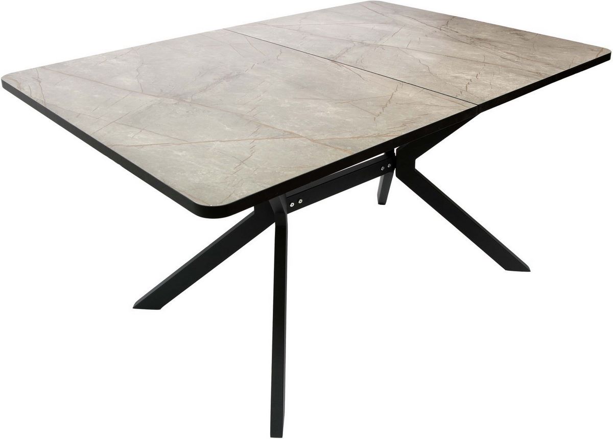 Кухонный стол ВВР Миллер (каспий бронзовый/черный №7, пластик 120-160/80) - фото2