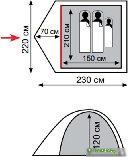 Палатка Totem Carriage 3 V2 - фото2