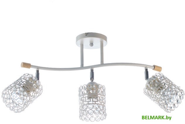 Люстра средней высоты Aitin Pro НПБ 02-3x60-101 XA1588/3 (белый/хром) - фото2