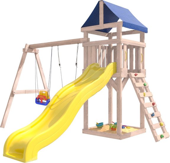 Игровой комплекс National Tree Company С качелями лодочка IgroWoods ДКНП-5 (не окрашен) - фото2