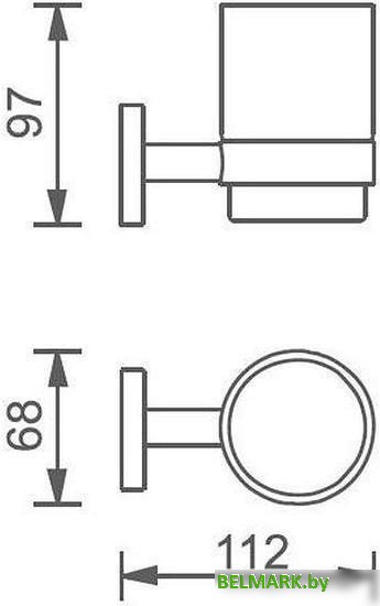 Стакан для зубной щетки и пасты Aquanet 4584264906 - фото2
