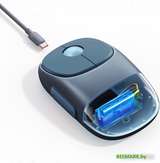 Мышь Ugreen Fun+ MU102 90538 (серый/темно-синий) - фото2