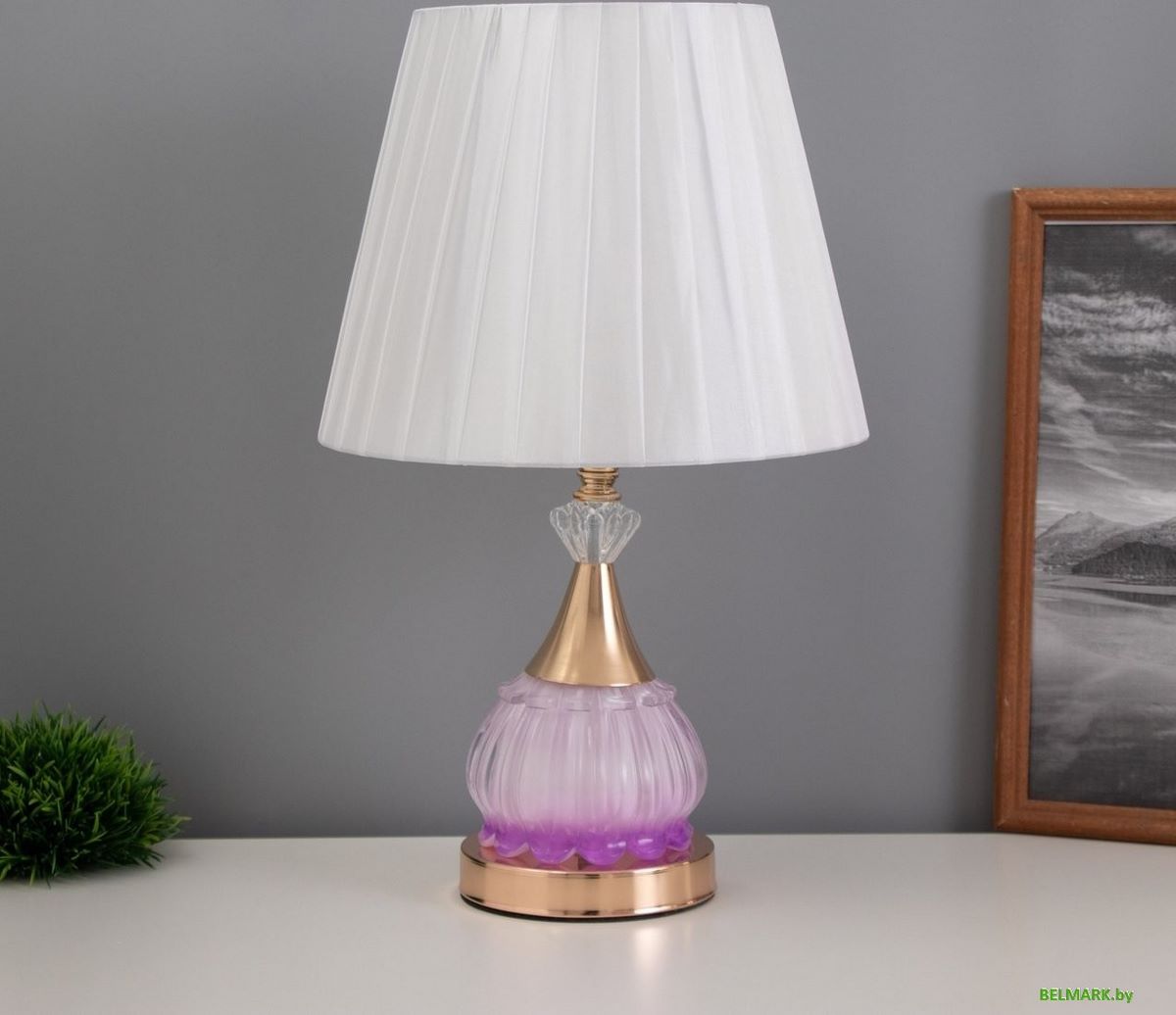 Торшер Risalux Ева 10424452 (золото/розовый) - фото