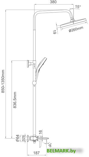 Душевая система Gappo G2403-6 - фото2