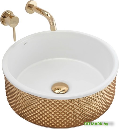 Умывальник Rea Helen (белое золото) - фото