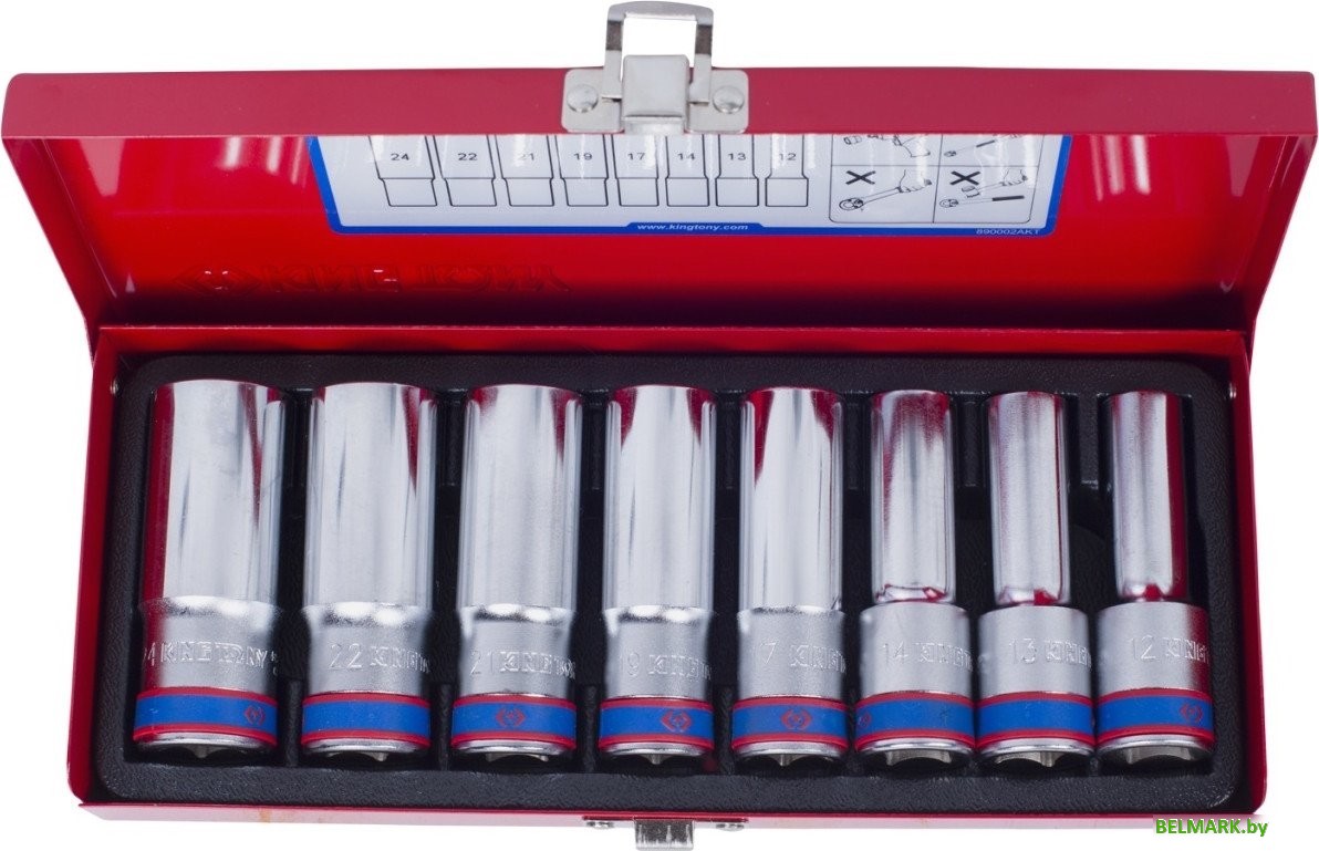 Набор головок слесарных King Tony 4208MR01 - фото2