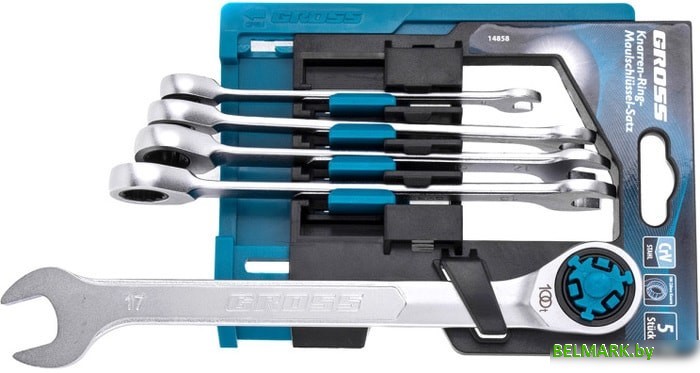 Набор ключей GROSS 14858 (5 предметов) - фото2