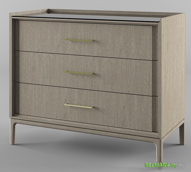 Комод Молодечномебель Брюгге В3 ВМФ-1685 (капучино) - фото