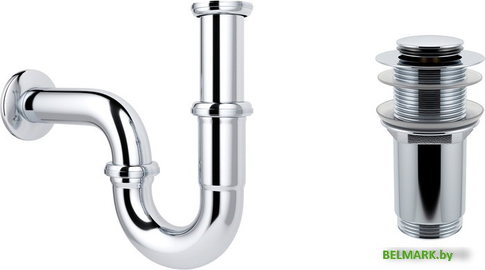 Сифон Wellsee Drainage System 182102002 (сифон, донный клапан, хром) - фото