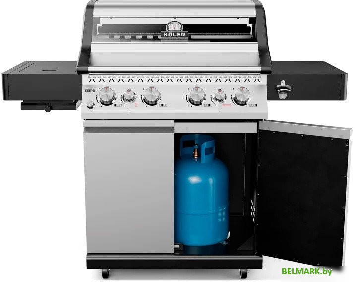 Газовый гриль для дачи Koler Krone S1 (серебристый) - фото