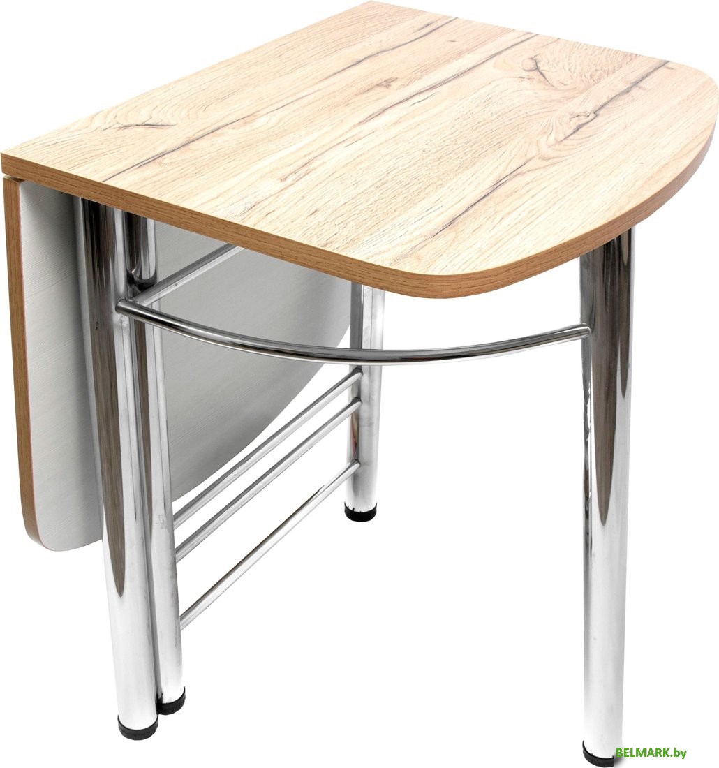 Кухонный стол ВВР Пристенный (дуб кера, пластик 55/55/70) - фото