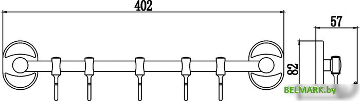 Крючок для ванны Savol S-008205 - фото2