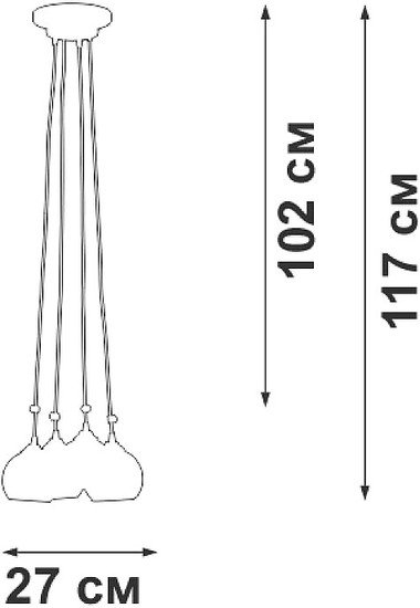 Подвесная люстра Vitaluce V42890-13/4PL - фото2