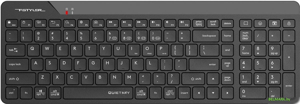 Клавиатура A4Tech Fstyler FBK23 AS (черный) - фото