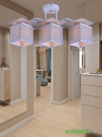 Люстра средней высоты Mirastyle MH-10096/3 WH+GR - фото2