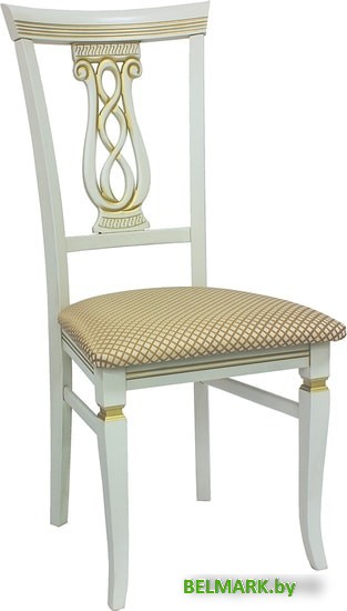 Стул Leset Юта (слоновая кость/патина золото/жаккард патина золотой) - фото