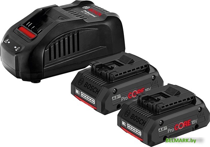 Аккумулятор с зарядным устройством Bosch 2xProCORE 1600A016GF (18В/4 Ah + 14.4-18В) - фото