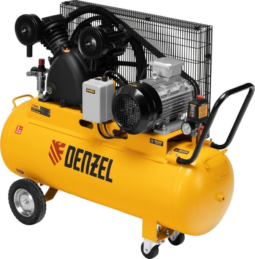 Компрессор Denzel BCV 4000-T/100 - фото2