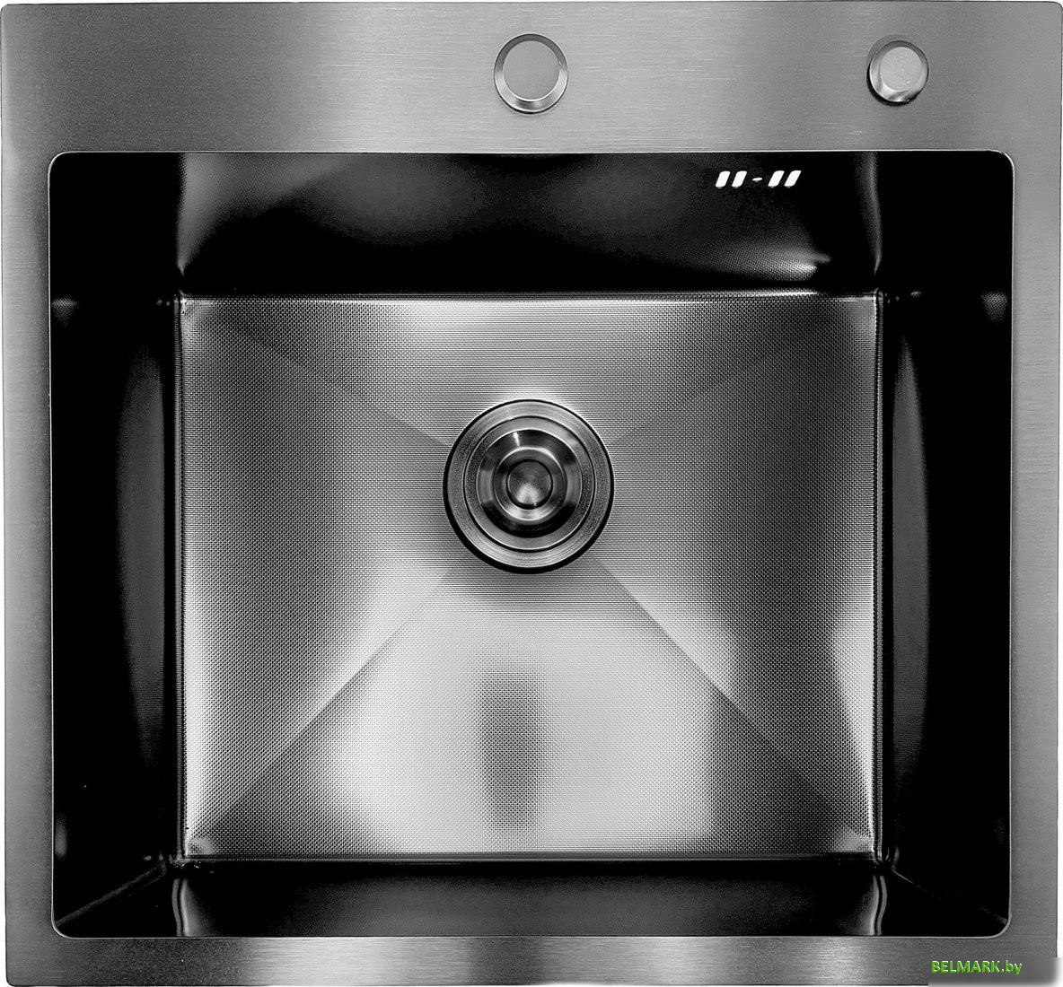 Кухонная мойка Asteria A5550NB-D1 (черный декор) - фото