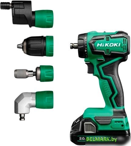 Дрель-шуруповерт Hikoki DS18DDQ WSZ (с 2-мя АКБ, кейс) - фото