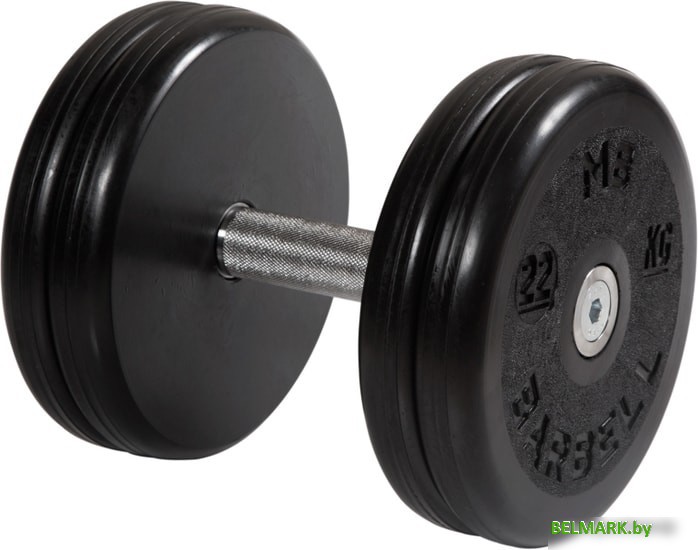 Гантель MB Barbell Классик 22 кг (вращающаяся ручка) - фото