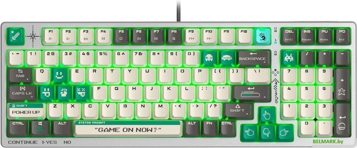 Клавиатура A4Tech Bloody S98 Pixels Green (Bloody BLMS Red Plus, нет кириллицы) - фото2