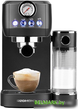 Рожковая кофеварка Redmond CM702 (черный/хром) - фото