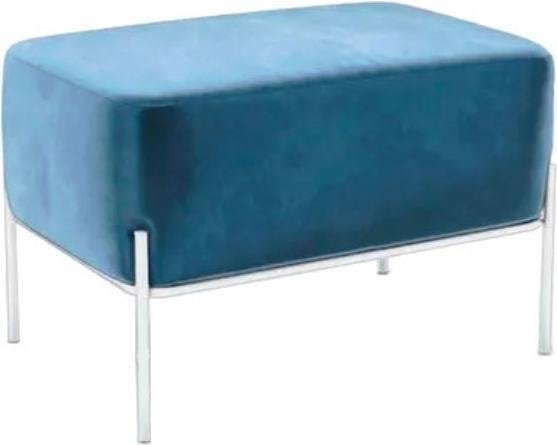 Банкетка Hype Mebel Баг (белый/синий) - фото